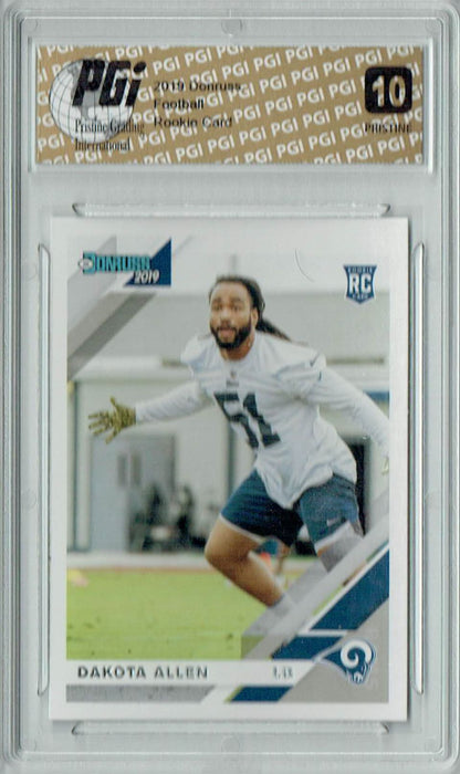 Dakota Allen 2019 Donruss #267 PRISTINE Rookie Card PGI 10