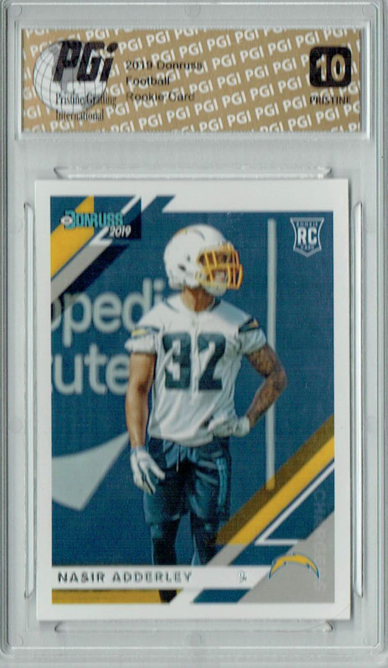 Nasir Adderley 2019 Donruss #278 PRISTINE Rookie Card PGI 10