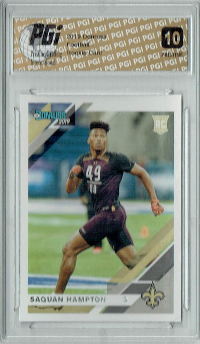 Saquan Hampton 2019 Donruss #288 PRISTINE Rookie Card PGI 10