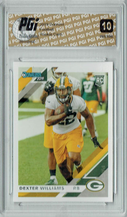 Dexter Williams 2019 Donruss #296 PRISTINE Rookie Card PGI 10