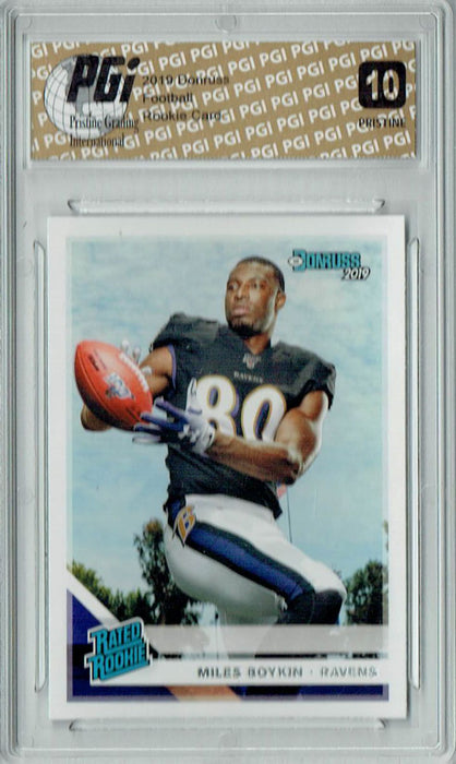 Miles Boykin 2019 Donruss #330 PRISTINE Rookie Card PGI 10