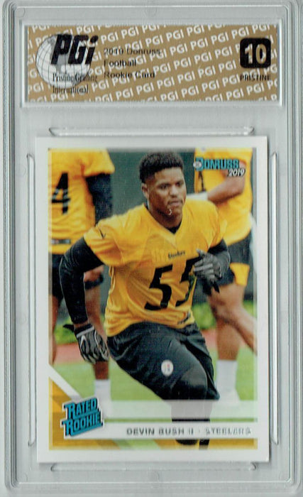 Devin Bush II 2019 Donruss #344 PRISTINE Rookie Card PGI 10