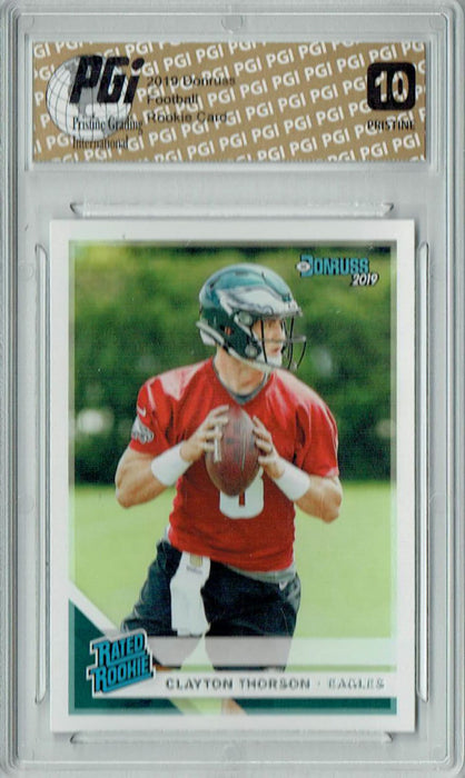 Clayton Thorson 2019 Donruss #350 PRISTINE Rookie Card PGI 10