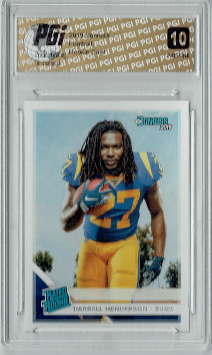 Darrell Henderson 2019 Donruss #310 PRISTINE Rookie Card PGI 10