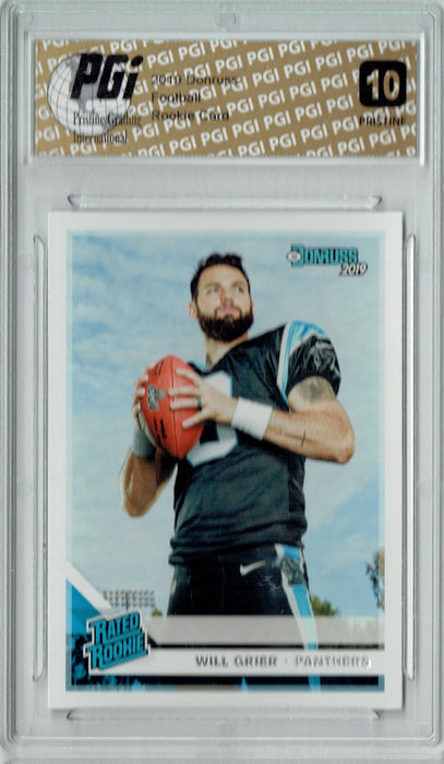 Will Grier 2019 Donruss #305 PRISTINE Rookie Card PGI 10