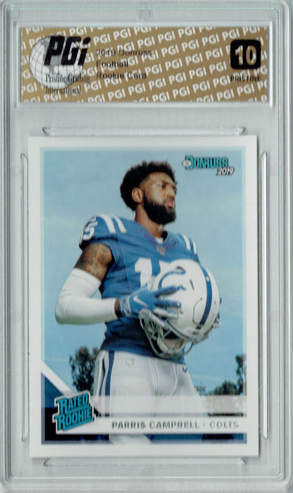 Parris Campbell 2019 Donruss #315 PRISTINE Rookie Card PGI 10