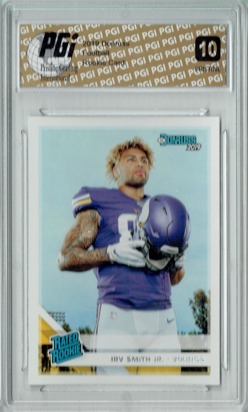 Irv Smith Jr. 2019 Donruss #324 PRISTINE Rookie Card PGI 10