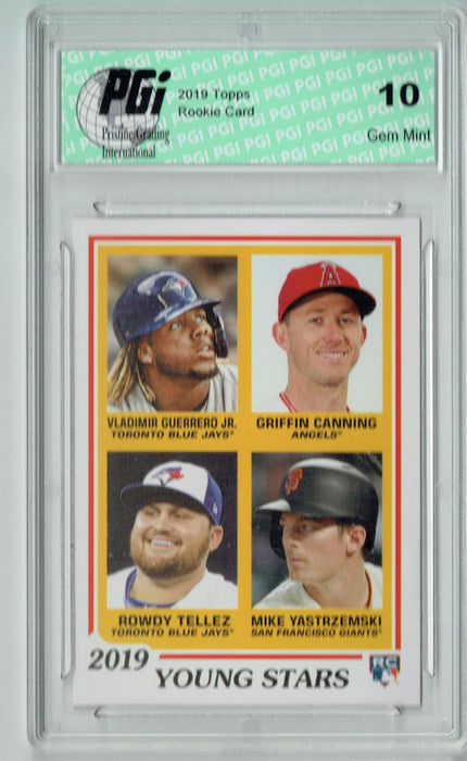 Vladimir Guerrero Jr. Mike Yastrzemski +2 2019 Topps #270 TBT Rookie Card PGI 10