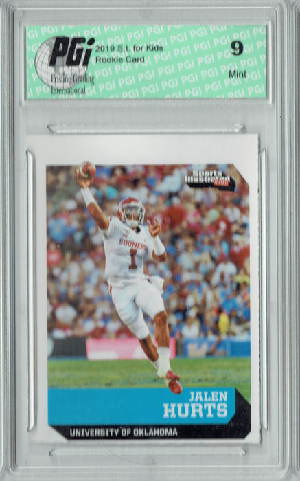 PGI 9 Jalen Hurts 2019 S.I. for Kids #881 Oklahoma Sooners Rookie Card