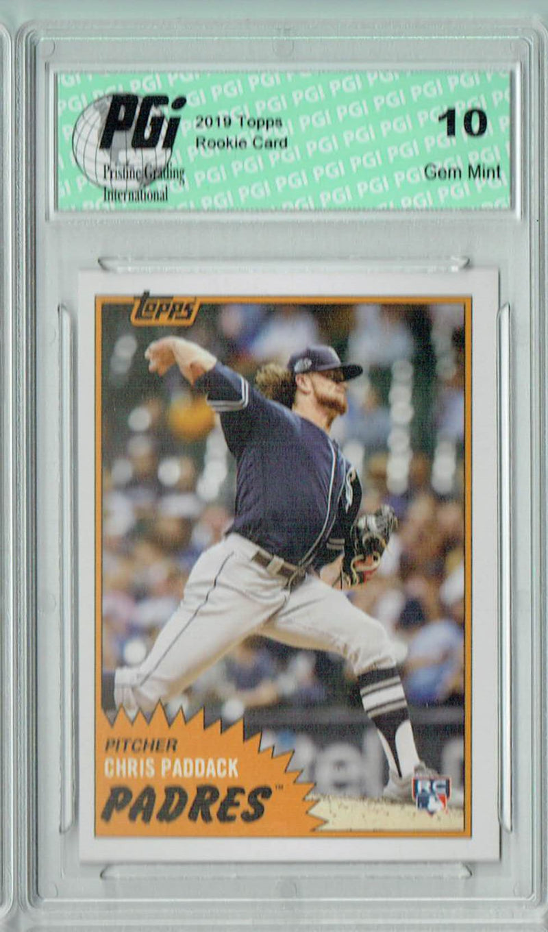 Chris Paddack 2019 Topps #286 TBT 1981 Bk Style Rookie Card PGI 10