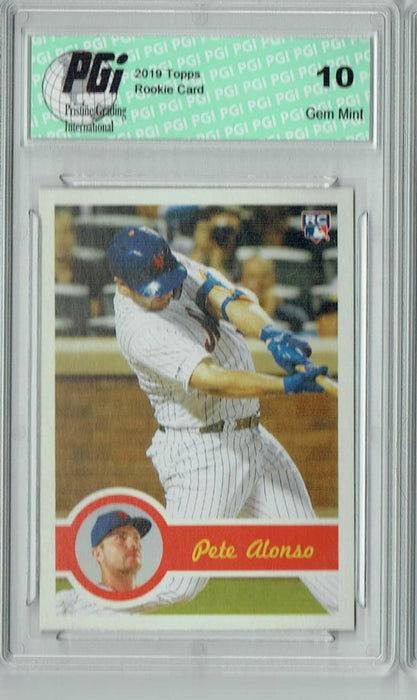 Pete Alonso 2019 Topps #3 582 Montgmery Rookie Card PGI 10