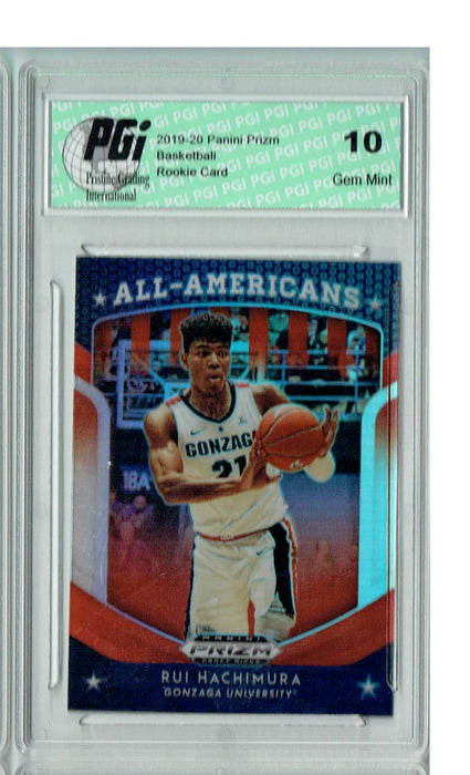 Rui Hachimura 2019 Prizm Draft #84 All-American SILVER Rookie Card PGI 10