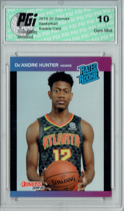 De'Andre Hunter 2019 Donruss #4 Retro Rated Rookie 1/3431 Rookie Card PGI 10