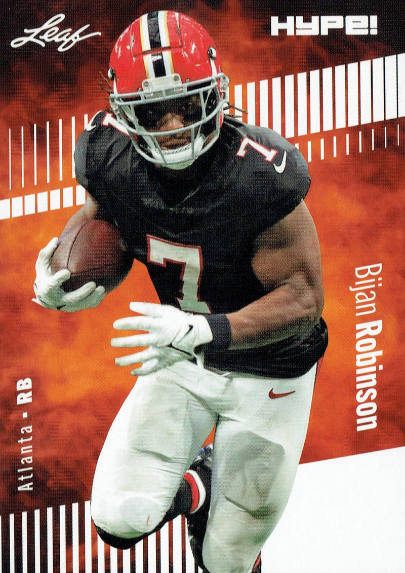 Mint Bijan Robinson 2023 Leaf HYPE! #102A Just 5000 Ever Made! Atlanta Falcons Rookie Card