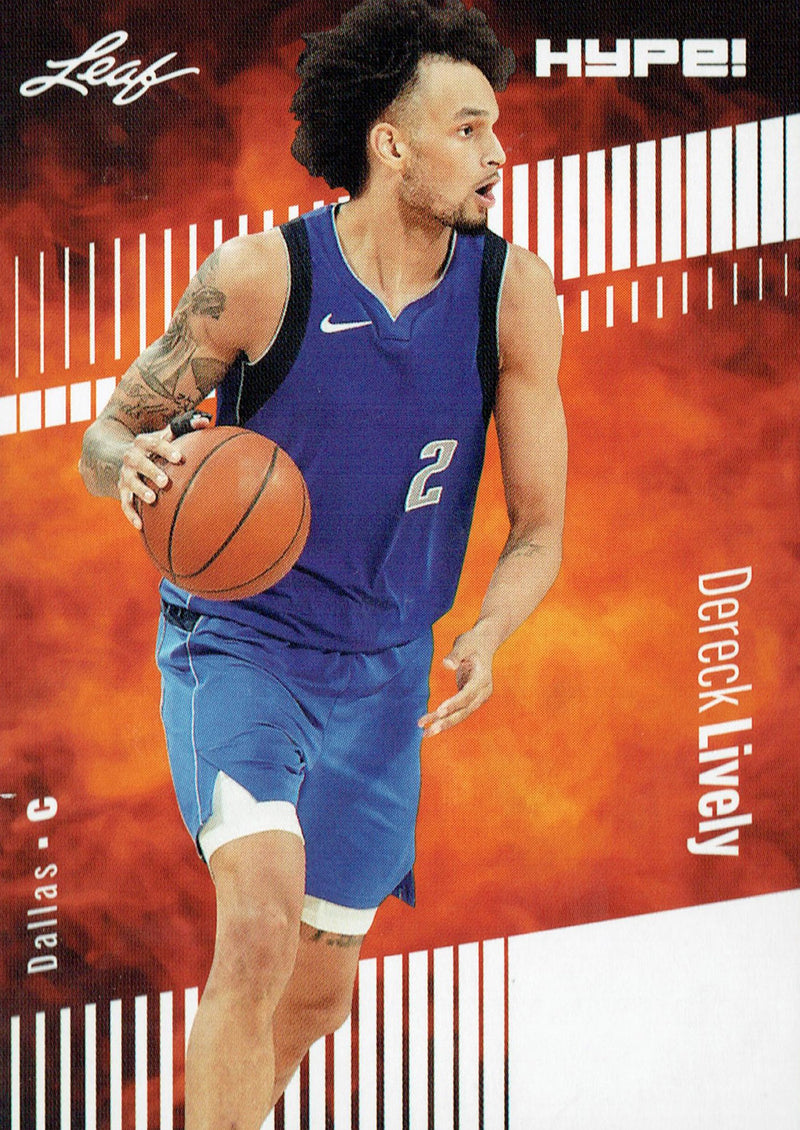 Mint Dereck Lively 2023 Leaf HYPE #112 Just 5000 Ever Made Rookie Card Dallas Mavericks