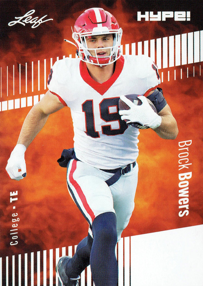 Mint Brock Bowers 2023 Leaf HYPE #104A Just 5000 Ever Made Las Vegas Raiders Rookie Card
