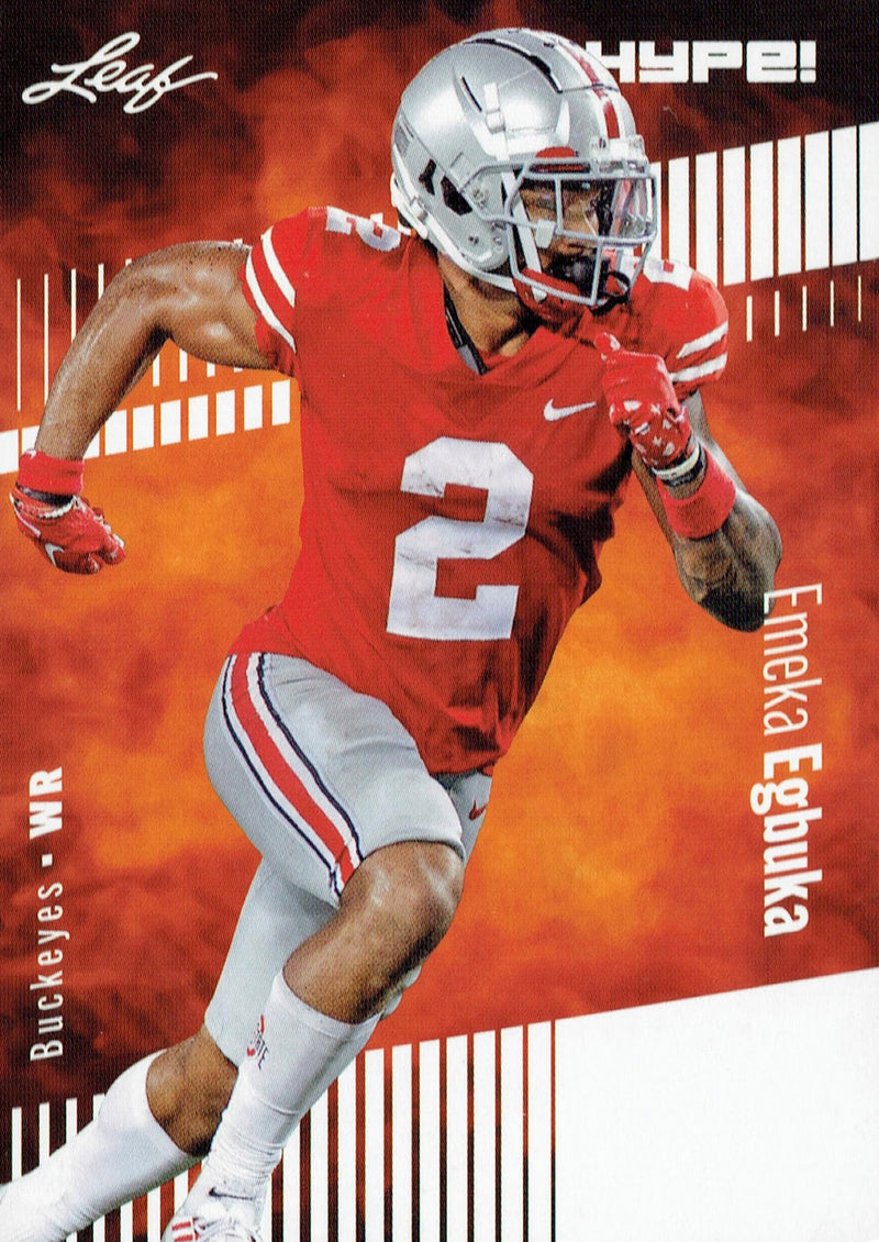Mint Emeka Egbuka 2023 Leaf HYPE #116 Just 5000 Ever Made Buckeyes Rookie Card