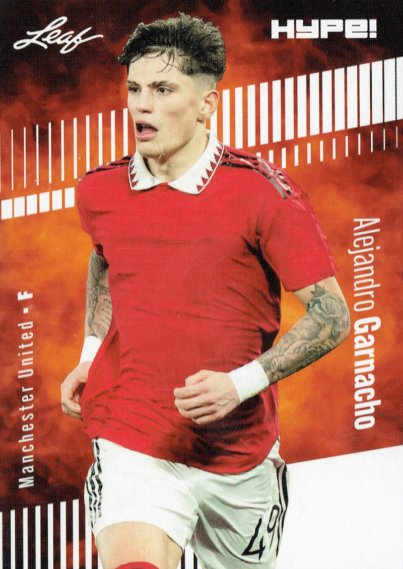 Mint Alejandro Garnacho 2023 Leaf HYPE #99A Just 5000 Ever Made Manchester United Rookie Card