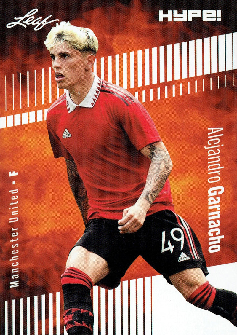 Mint Alejandro Garnacho 2023 Leaf HYPE #99 Just 5000 Ever Made Manchester United Rookie Card