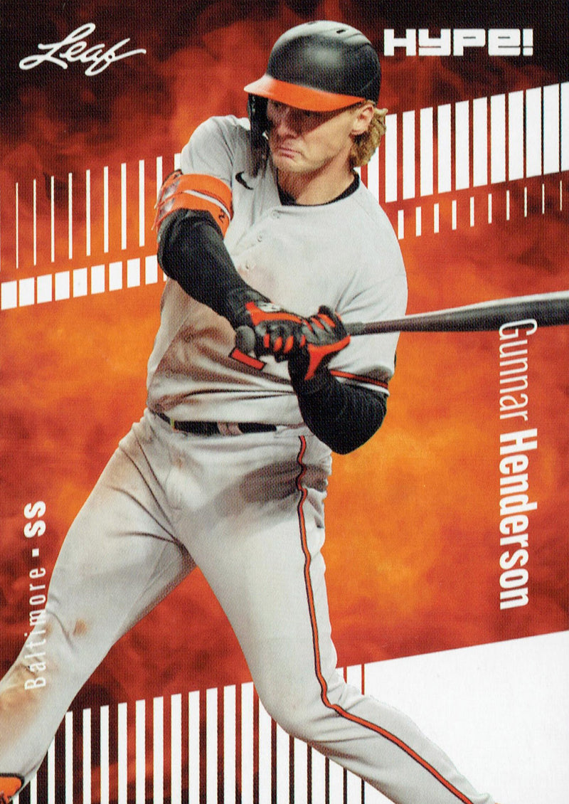 Mint Gunnar Henderson 2023 Leaf HYPE #121 Just 5000 Ever Made Rookie Card Orioles