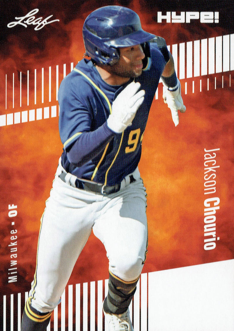 Mint Jackson Chourio 2023 Leaf HYPE #123a Just 5000 Ever Made Rookie Card