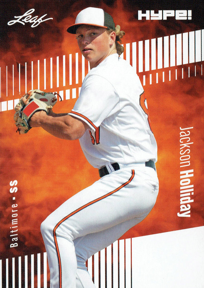 Mint Jackson Holliday 2023 Leaf HYPE #124A Just 5000 Ever Made Orioles Rookie Card