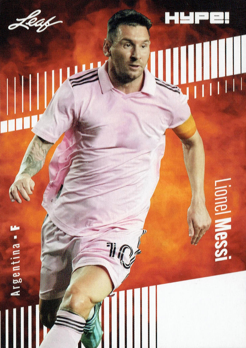 Mint Lionel Messi 2023 Leaf HYPE #130a Just 5000 Ever Made Rare Trading Card Inter Miami