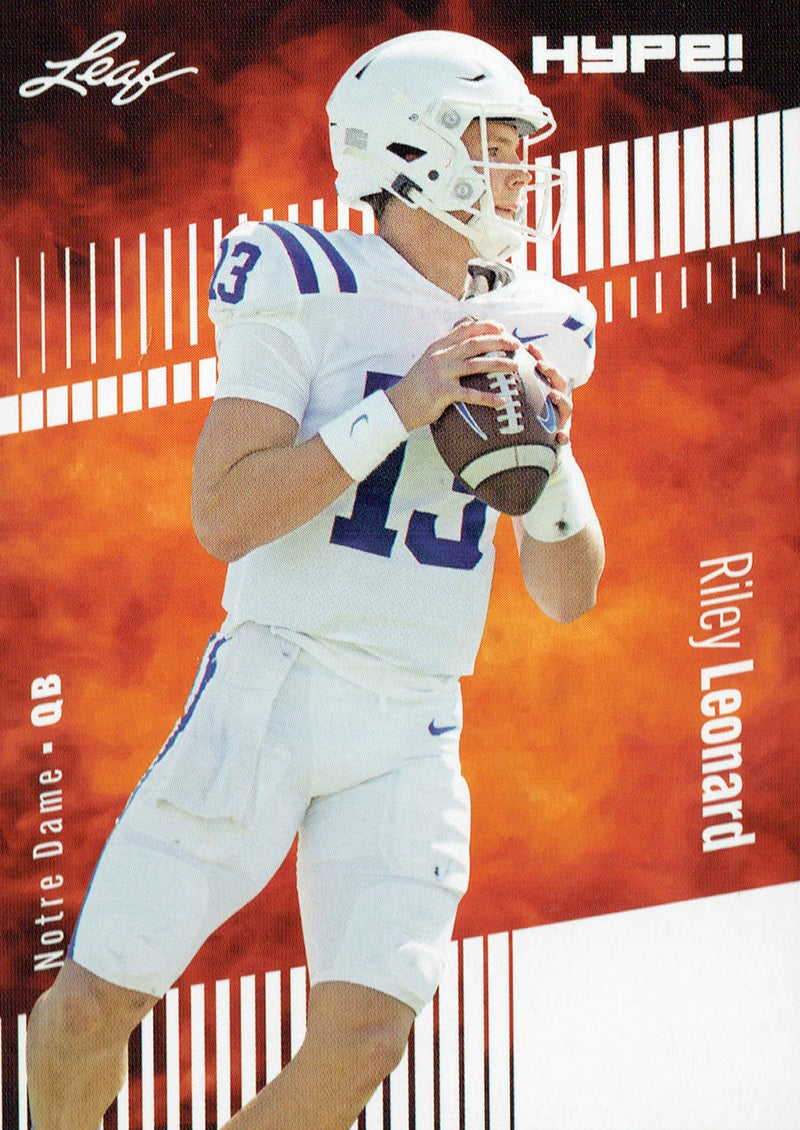 Mint Riley Leonard 2023 Leaf HYPE #134 Just 5000 Ever Made Fighting Irish Rookie Card