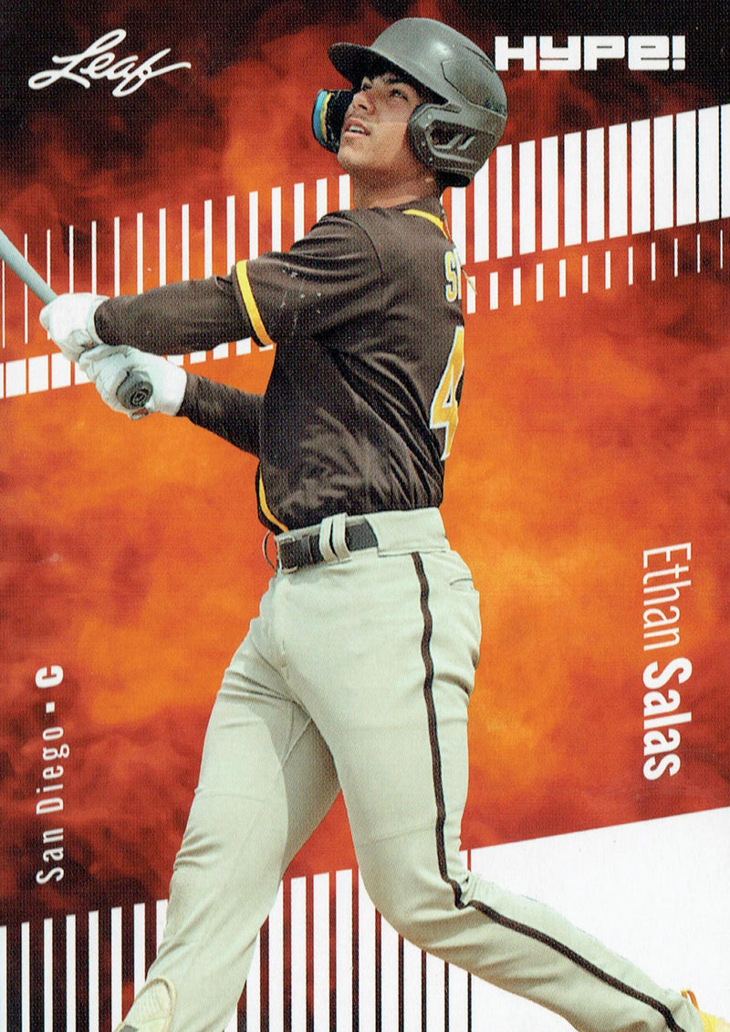 Mint Ethan Salas 2023 Leaf HYPE #119 Just 5000 Ever Made San Diego Padres Rookie Card