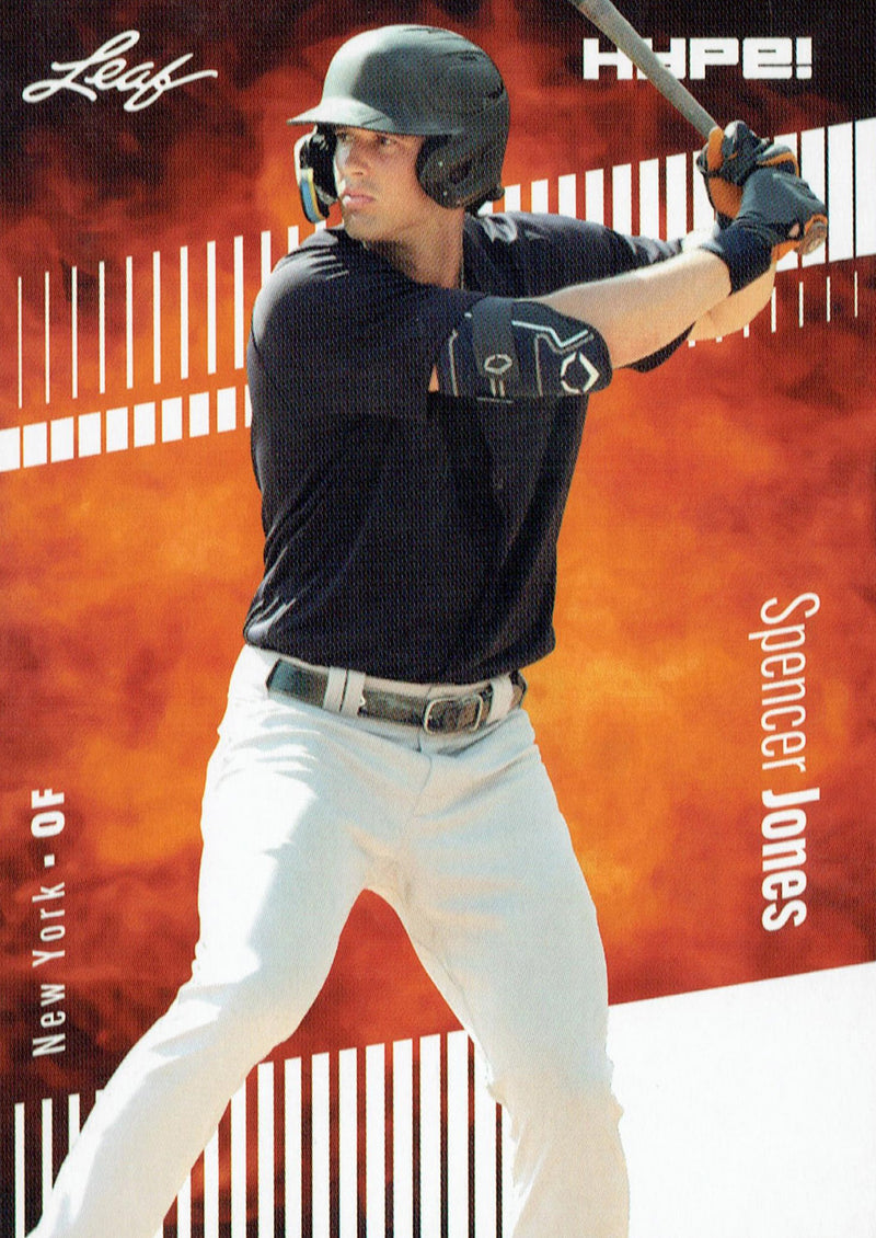 Mint Spencer Jones 2023 Leaf HYPE #136A Just 5000 Ever Made Rookie Card NY Yankees