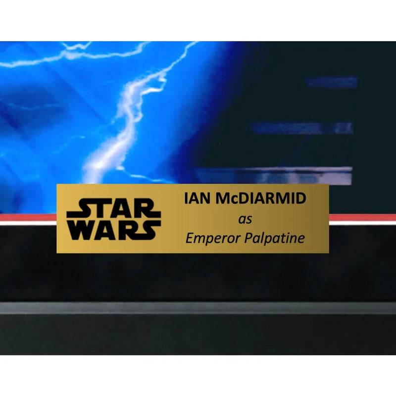 Ian McDiarmid Autographed 16x20 Photo #D/5 Star Wars Emperor Palpatine Framed JSA COA Electrocute