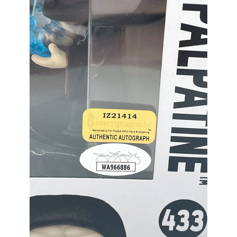 Ian McDiarmid Autographed Funko Pop Star Wars Emperor Palpatine 433 JSA IGM COA Signed