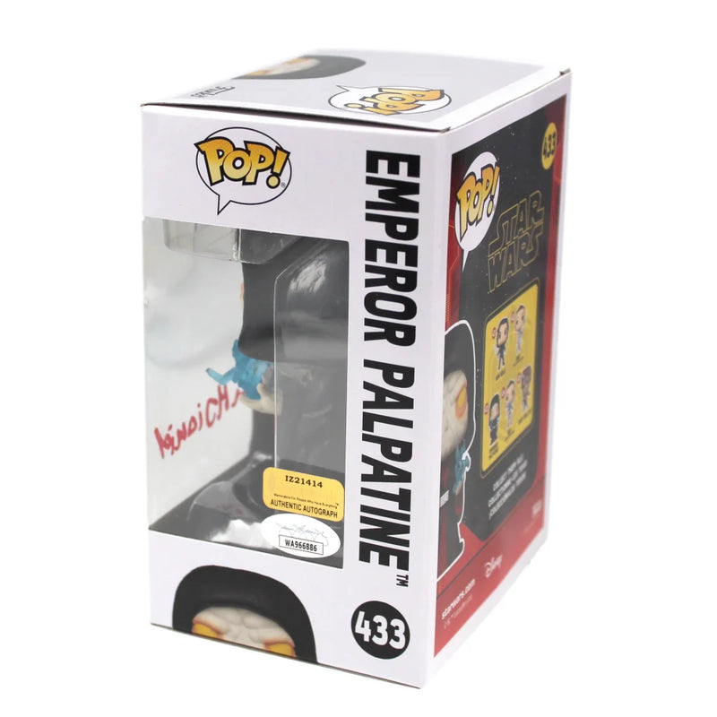 Ian McDiarmid Autographed Funko Pop Star Wars Emperor Palpatine 433 JSA IGM COA Signed