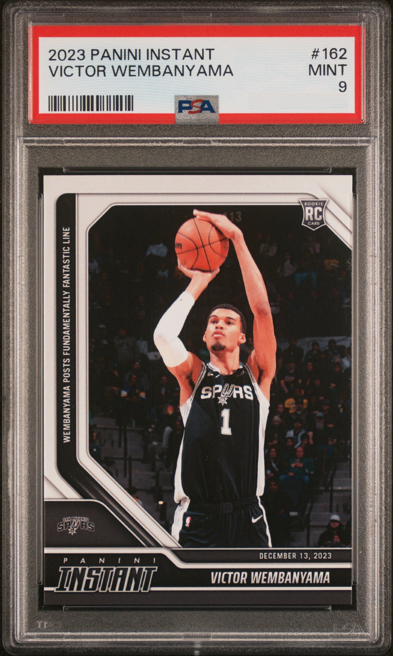 PSA 9 Victor Wembanyama 2023 Panini Instant #162 Only 2582 Made! Rookie Card