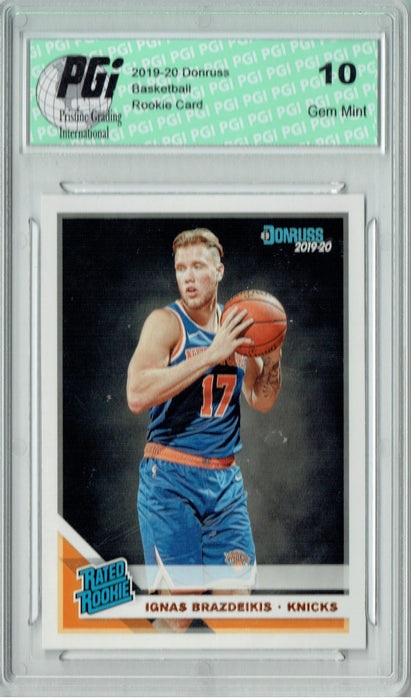 Ignas Brazdeikis 2019 Donruss Basketball #241 Gem Mint Rookie Card PGI 10