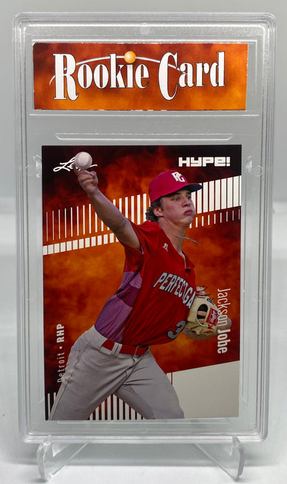 Certified Mint+ Jackson Jobe 2022 Leaf HYPE! #72 Just 5000 Ever Made! Rookie Card