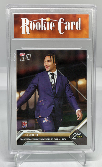 Certified Mint+ C.J. Stroud 2023 Topps Now #D-2 #2 NFL Draft Pick Houston Texans Rookie Card