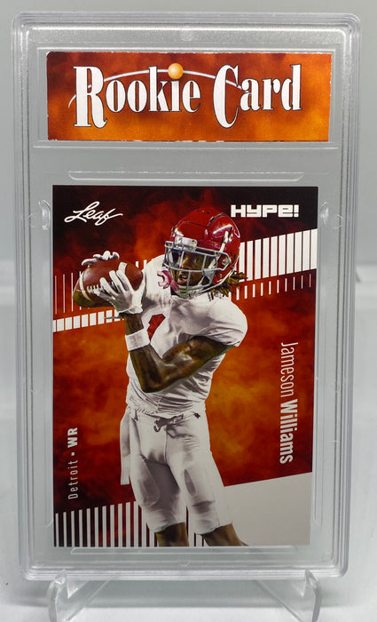 Certified Mint+ Jameson Williams 2022 Leaf HYPE! #88 Just 5000 Ever Made! Detroit Lions/Alabama Rookie Card