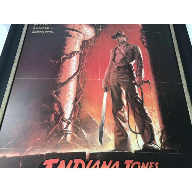 Indiana Jones Temple of Doom 1984 Original Framed Movie Poster 1st Issue 27x40