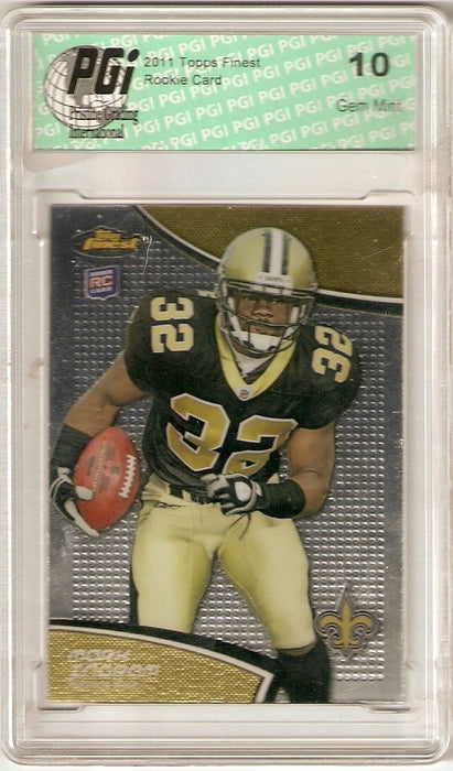 Mark Ingram 2011 Topps Finest Saints Rookie Card PGI 10