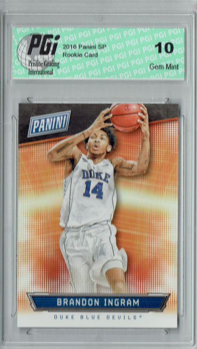 Brandon Ingram 2016 Panini VIP #43 Only 1499 Made Rookie Card PGI 10