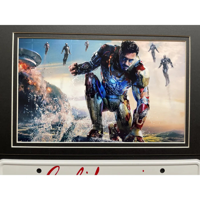 "Iron Man" Tony Stark's Audi R8 Movie Car License Plate Framed Memorabilia Collage