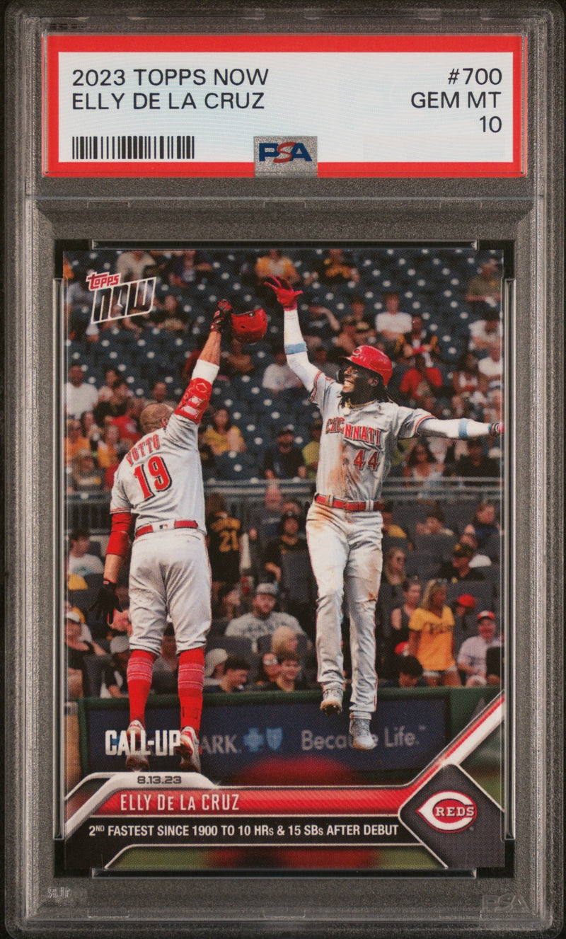 PSA 10 Elly De La Cruz 2023 Topps Now #700 2nd Fastest Rookie Card
