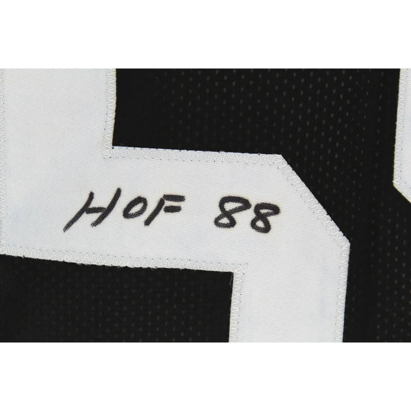Jack Ham Autographed Pittsburgh Steelers Black Jersey BAS COA Signed Inscribed "HOF"