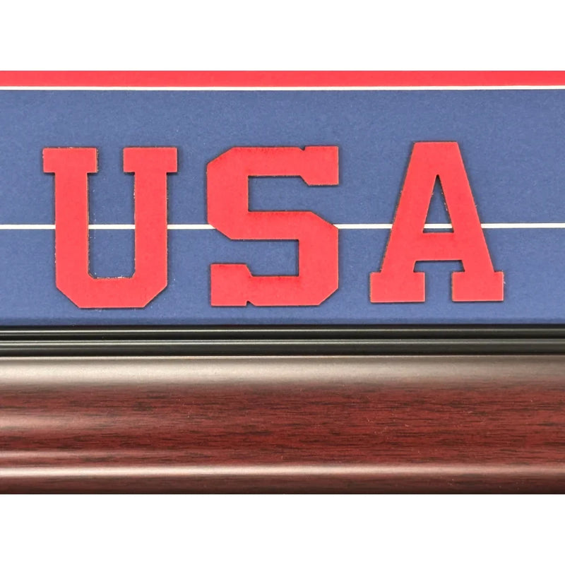 Jack Hughes Signed 2026 Team USA Olympics Flag Tooth 16x20 Photo Framed #D/226