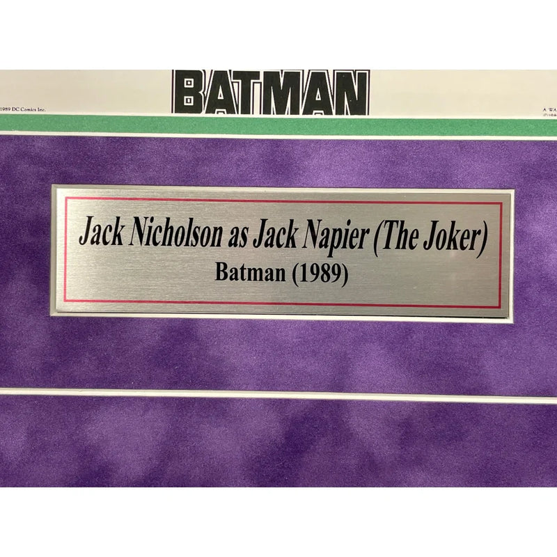 Jack Nicholson Autographed Joker 8x10 Photo Framed PSA/DNA Signed Batman 1989