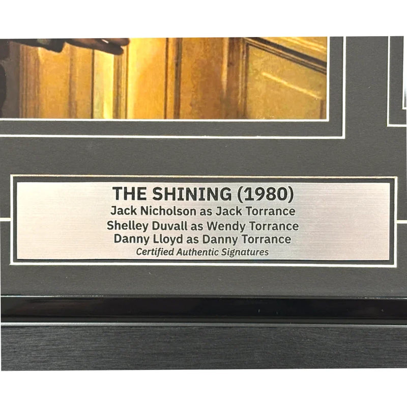The Shining Cast Signed 8x10 Photo Framed JSA Jack Nicholson Cut Shelly Duvall Danny Lloyd