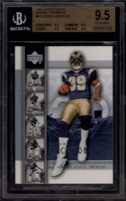 Steven Jackson Upper Deck Rookie Premiere Card BGS 9.5