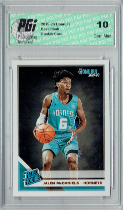 Jalen McDaniels 2019 Donruss Basketball #247 Gem Mint Rookie Card PGI 10