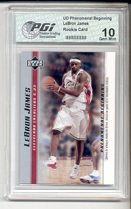 LeBron James 2003 PHENOM Set PGI 10 Rookie Card #16 Lakers